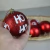 Bolas de Natal Vermelha 5 peças - Hohoho 7cm - Tudinho para Sua Casa - Loja de Artigos Decorativos