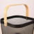 Cesta Organizadora Fruteira de Metal com Alça em Bambu 24cm x 24cm x 18cm - comprar online
