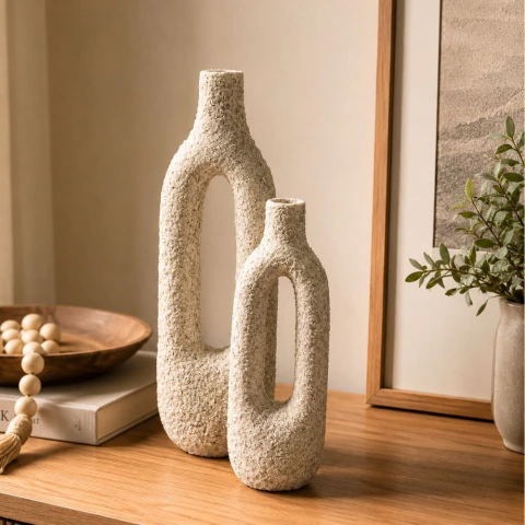Dupla de Vasos em Cerâmica Arco - comprar online