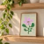 Quadro Decorativo Contemporary Flor Lilás 21x30cm