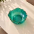 Centro de Mesa/ Saladeira/ Bowl Luxo em Vidro Verde com Borda Dourada 20cm - comprar online