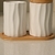 Kit Banheiro 3 Peças Com Bandeja De Bambu