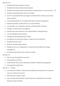 Dolor Vertebral, tratamiento médico y cirugía mínimamente invasiva en internet