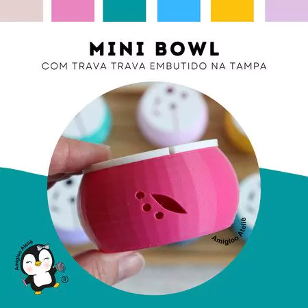 Mini Bowl com Aplicador de Trava na Tampa - comprar online