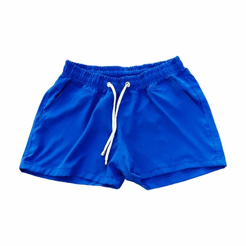 Short Tactel Feminino - AZUL CANETA