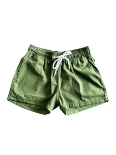 Shorts de Linho Feminino - verde militar