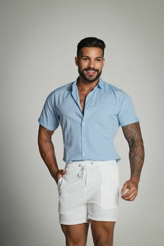 Bermuda Masculina ALFAIATARIA - BRANCO - BS Clothing 