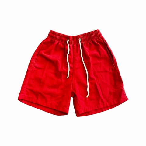 Bermuda Masculina Linho - Vermelha