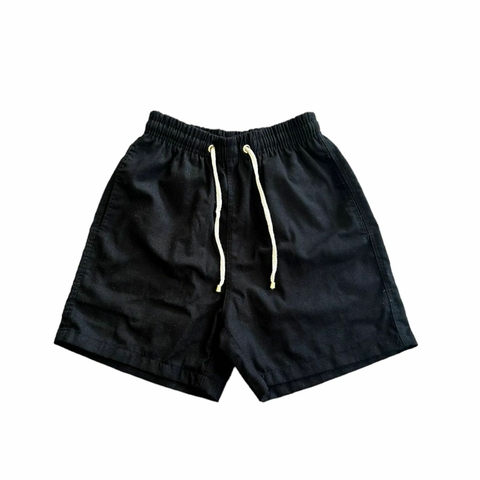 Bermuda Masculina Linho - Preta