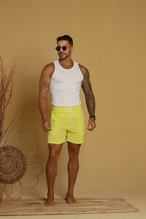 Bermuda de Linhão Masculina - VERDE LIMÃO