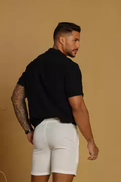 Bermuda de Linhão Masculina - Branco White - comprar online