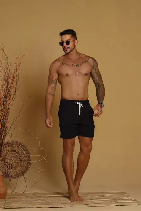 Bermuda de Linhão Masculina - PRETO