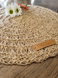 Individuales | Plato de sitio yute natural - comprar online