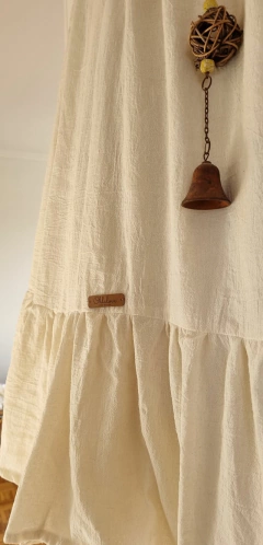 Cortina para baño FLORENTINA en GASA 2x2