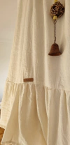 Cortina para baño FLORENTINA en GASA 1,80x1,80