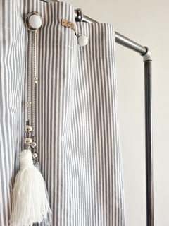 Cortina baño BERTA RECTA mil rayitas 1,60x1,80 - OhlaLove | Home Basics |