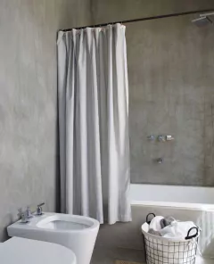 Cortina baño BERTA RECTA mil rayitas 1,60x1,80