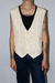 COLETE BORDADO OFF WHITE