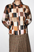 JAQUETA COURO PATCHWORK