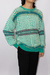 SUÉTER TRICOT ESTAMPADO - METRÓPOLIS loja vintage