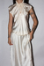 VESTIDO GOLA SEDA NK - METRÓPOLIS loja vintage