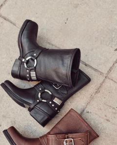 BOTA BIKER ROCK NEGRO - tienda online