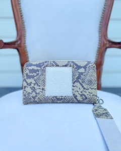 BILLETERA LADY REPTIL BLANCO - comprar online