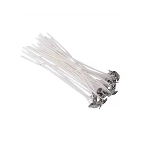 Pavio Parafinado 10cm 100% Algodão A2030 - 10 Unidades