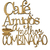 Mdf Frase Café e Amigos a Melhor Combinação 15x16cm