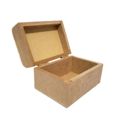 Mdf Mini Baú Liso 6mm 16,5x12x9cm