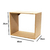 Nicho Retangular em Mdf VERIFICAR ESTOQUE 30x25x15 35x30x15 40x35x15