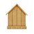 MDF Porta Chaves Casinha Simples - 18,5x19cm