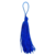 Pingente Franja 7cm Azul - Unidade