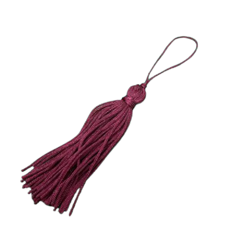 Pingente Franja 7cm Bordo