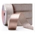 Fita de Cetim 38MM - Rose Gold com Lurex Prata 1 Metro