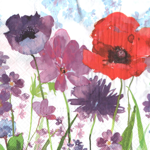 Guardanapo Amor Perfeito Aquarela - 2 unidades