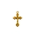 Pingente Metal Crucifixo Jesus Dourado - Unidade