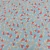 Tecido Tricoline Sementes Jacobean Acqua 50cm