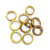 Argola Face Reta 17x03mm Resina Dourado Com 10 Unidades