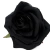 Rosa de Tecido Preto 9cm un.