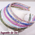 Tubo de Strass 7mm Pvc Dourado 10cm