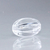 Oval Frizado Passante 30x19mm Acrílico Cristal Unidade