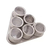 Conjunto 6 Porta Temperos Aço Inox Tampa Acrílico e Suporte Modernos e bonitos, os porta temperos podem ser fixados em Geladeiras, freezers e microondas, dispondo seus temperos com muito estilo e de forma extremamente prática. Acompanham um apoio metálico