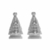 Aplique em Resina - Nossa Senhora Aparecida Mini com 2 unidades 4,5x2,5cm laa335