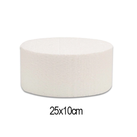 Base de Isopor para Bolo Redondo 25x10cm DV