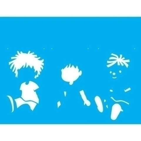 Stencil Simples 32x42 Infantil Boneco - Opa 2305