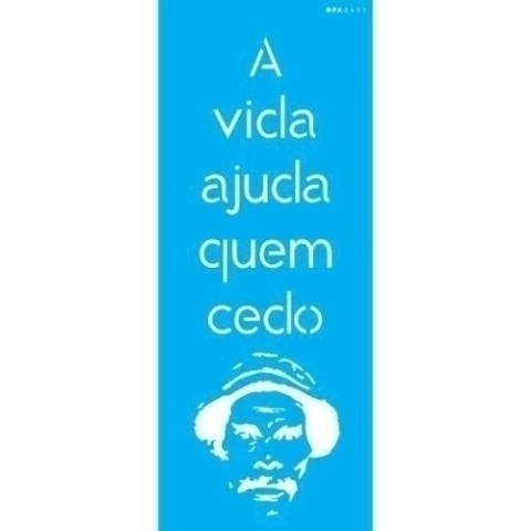 Stencil Simples 17x42 Frase A Vida Ajuda - Opa 2451
