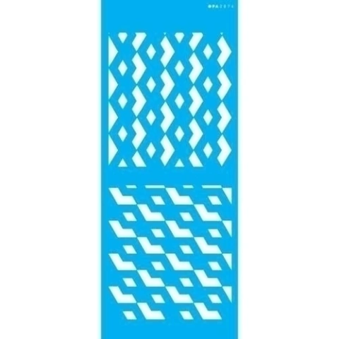 Stencil Simples 17x42 Estamparia Geométrica - Opa 2874