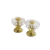 Puxador Acrílico 20x19mm Ouro
