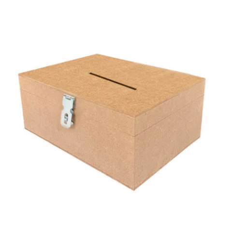 MDF Cofre Cadeado 30x25x10 - comprar online